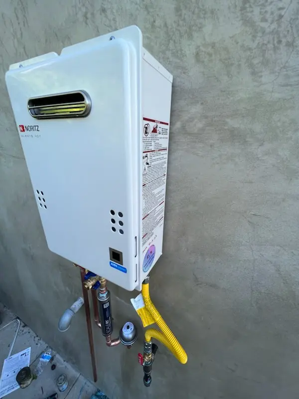 Tankless water heater installation for Albury Manor homes